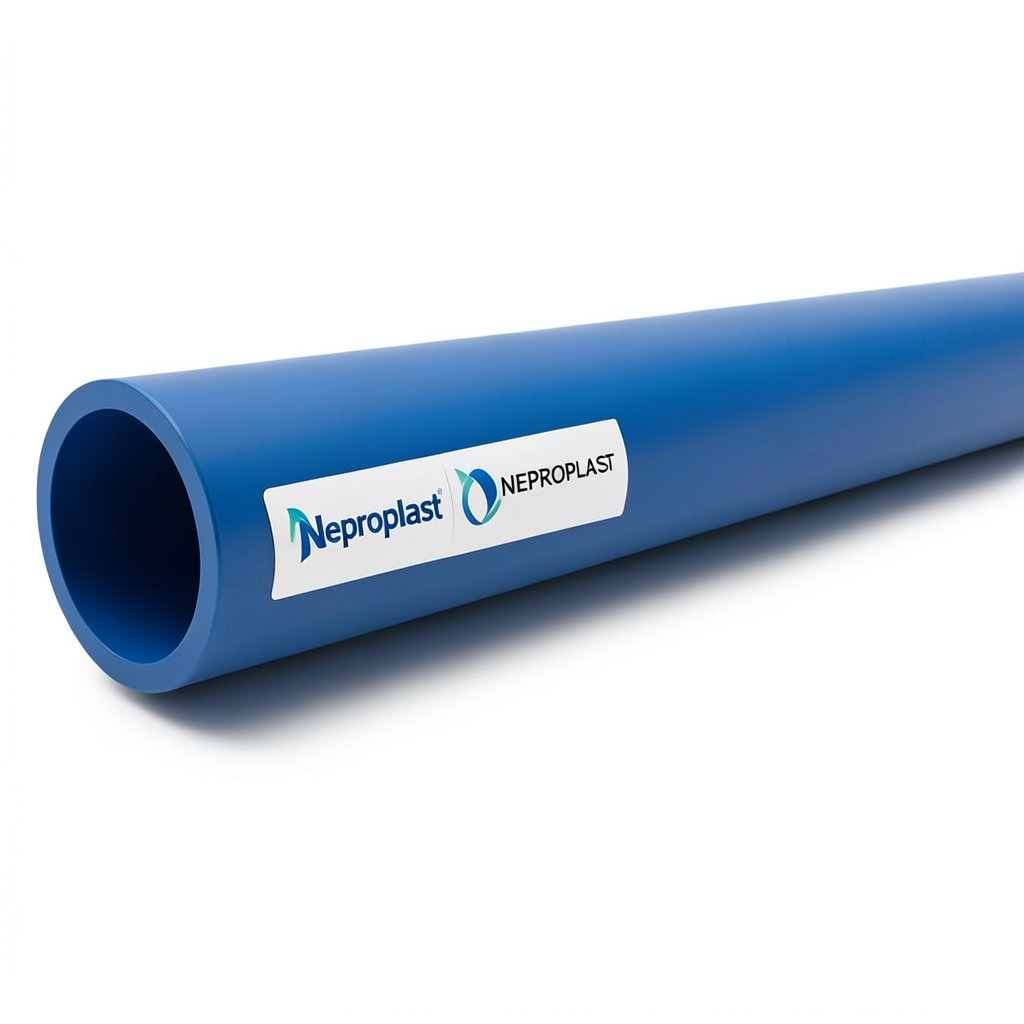 مواسير HDPE نيبروبلاست PE 100 ضغط 6 بار قطر خارجي 355 مم سمك 12.9 مم أزرق | نيبروبلاست