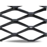 Hot Rolled Steel Expanded Metal Mesh 6 mm Thickness 1.22x3 m Black