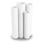 مواسير UPVC ضغط 21 بار قطر خارجي 60.2 مم سمك 5.5 مم لون أبيض