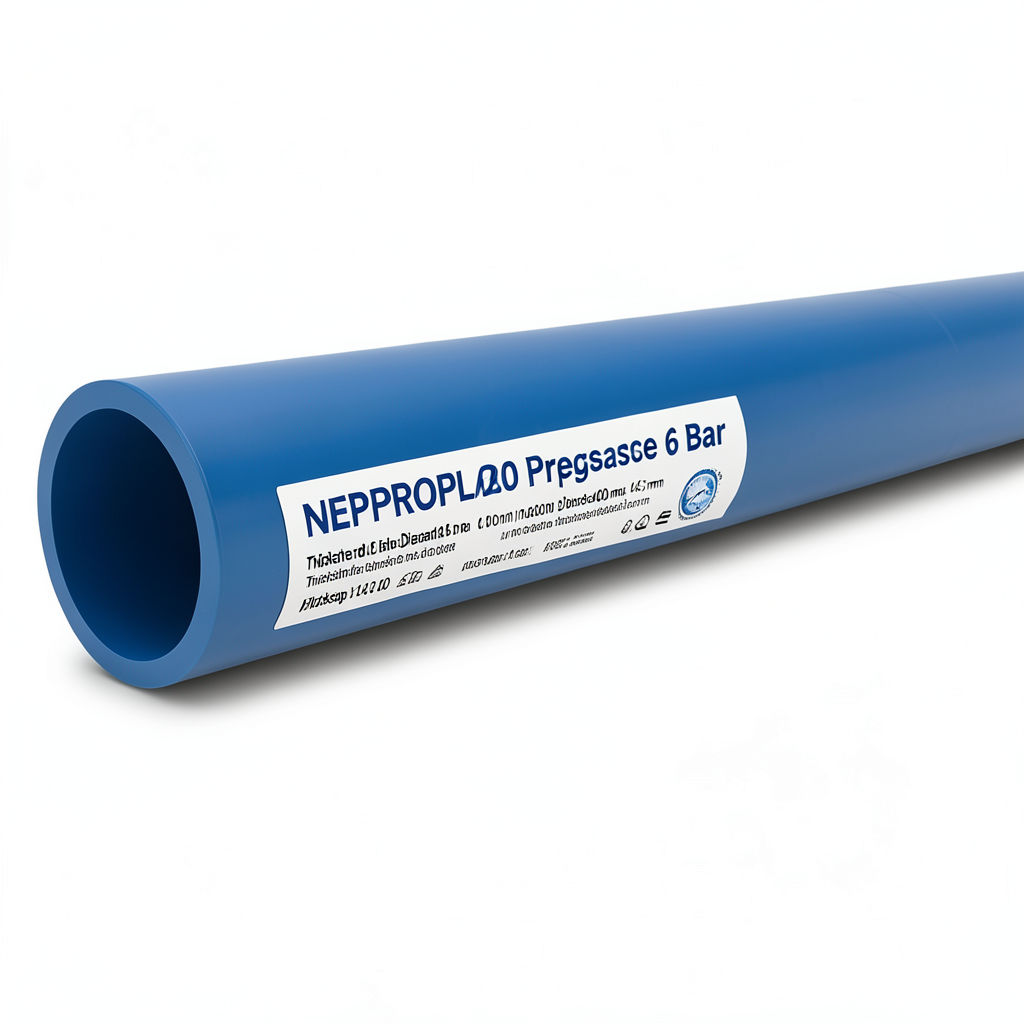 مواسير HDPE PE 100 ضغط 6 بار قطر خارجي 400 مم سمك 14.5 مم لون أزرق | نيبروبلاست