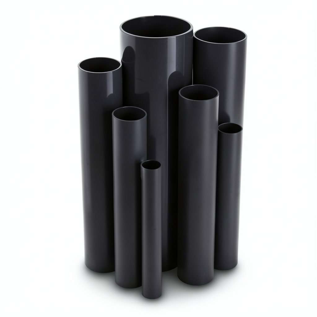 مواسير UPVC ضغط 21 بار قطر خارجي 60.5 مم سمك 6.3 مم لون اسود