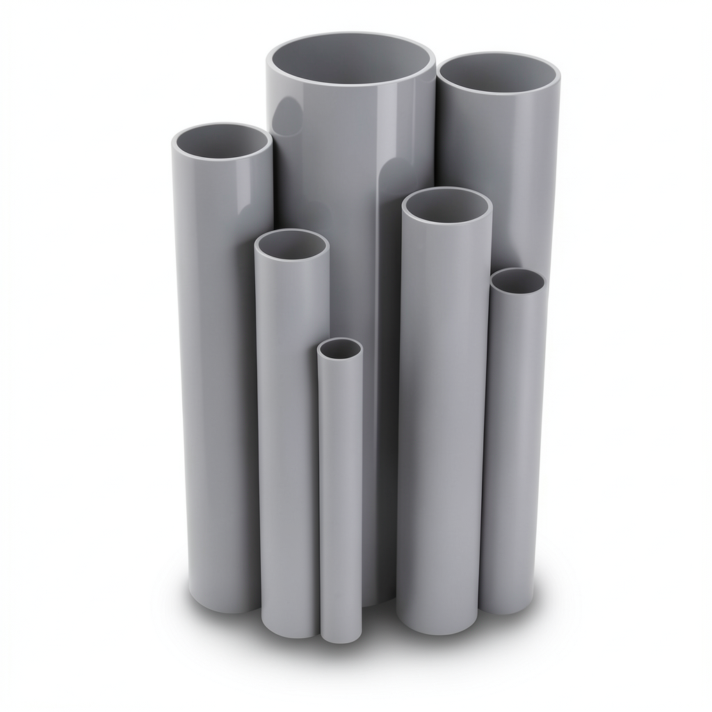 UPVC Pipes Outside Diameter 33.40 mm Thickness 1.52 mm Gray