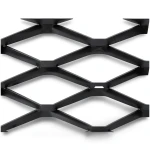Hot Rolled Steel Expanded Metal Mesh Bahri 4.8 mm Thick 1.22x4 m Black