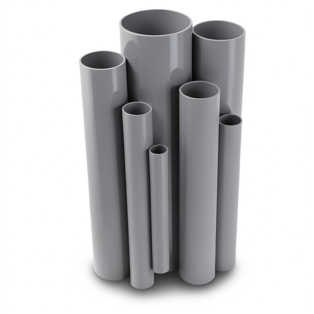 UPVC Pipes Outside Diameter 60.32 mm Thickness 1.96 mm Gray