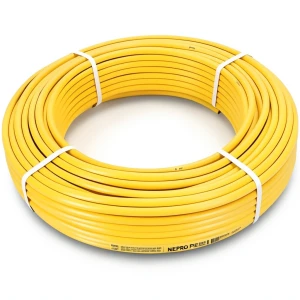أنابيب HDPE PE 100 ضغط 6 بار قطر خارجي 63 مم سمك 2.3 مم لون أصفر | نيبروبلاست