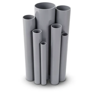 UPVC Pipes 25 Bar Pressure 48.4 mm Diameter 5.9 mm Thickness Gray