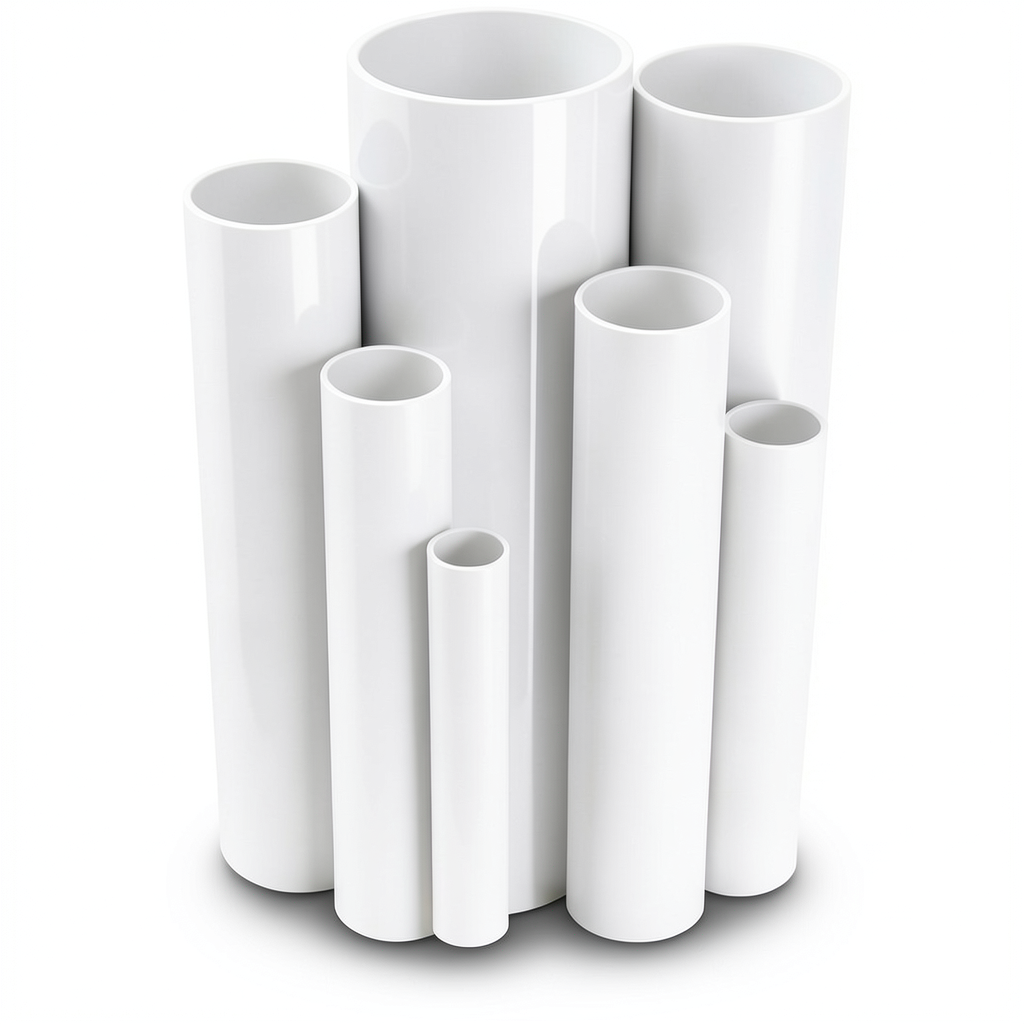 UPVC Pipes 6 Bar Pressure 88.7 mm Diameter 2.9 mm Thickness White