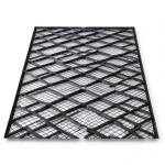 Hot Rolled Black Steel Expanded Metal Mesh Bahri Thickness 6 mm Width 1.22 m Length 5 m