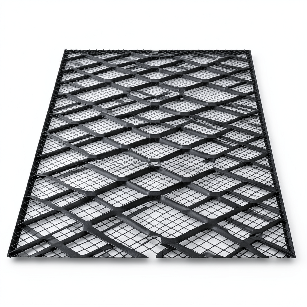 Hot Rolled Black Steel Expanded Metal Mesh Bahri Thickness 6 mm Width 1.22 m Length 5 m