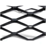 Hot Rolled Black Steel Expanded Metal Mesh 1.5 mm Thickness 2.44 m Width 1 m Length