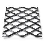 Hot Rolled Black Steel Expanded Metal Mesh Bahri Thickness 4.8 mm Width 1.22 m Length 7 m