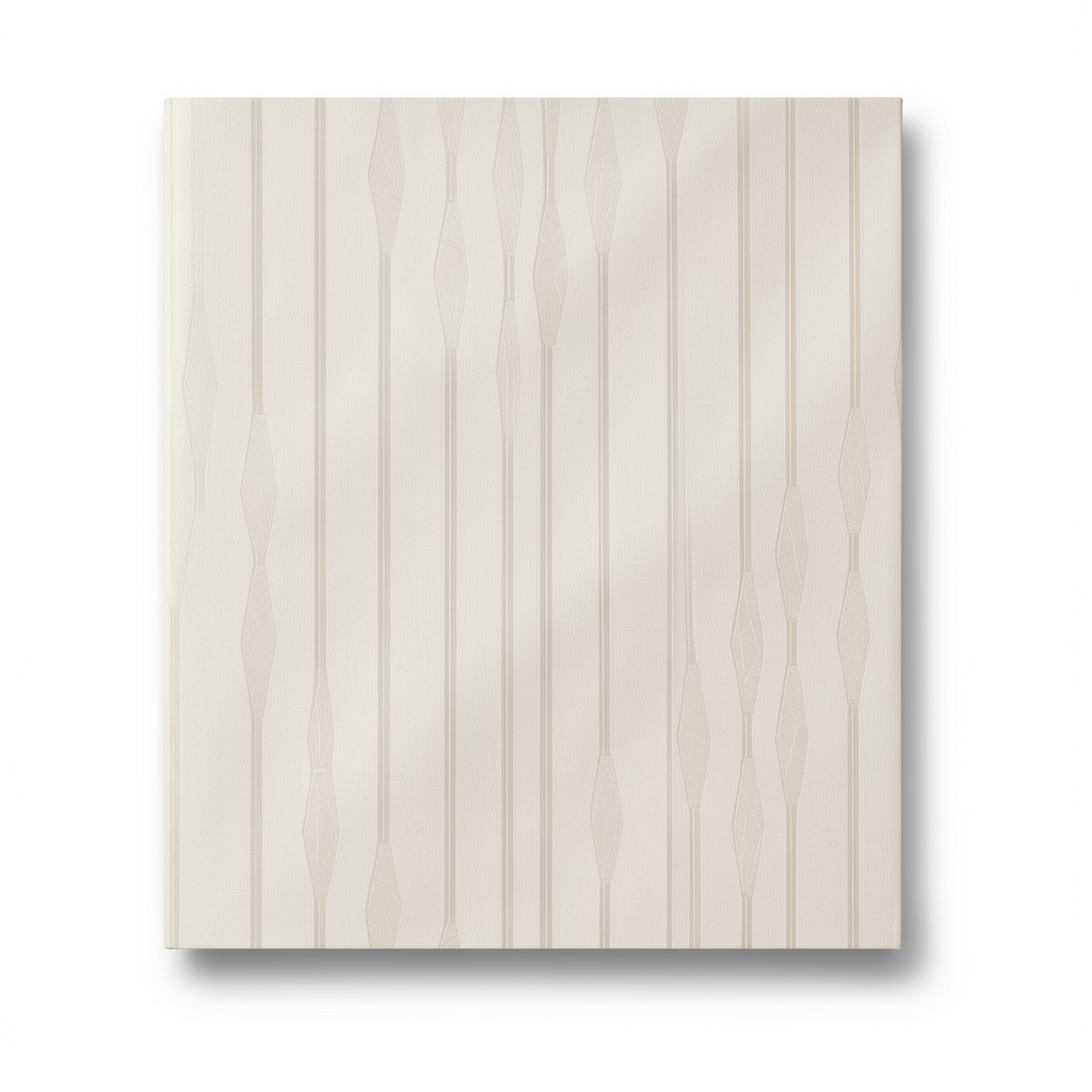 Italian Wall Covering Striped 10m x 0.73m Beige