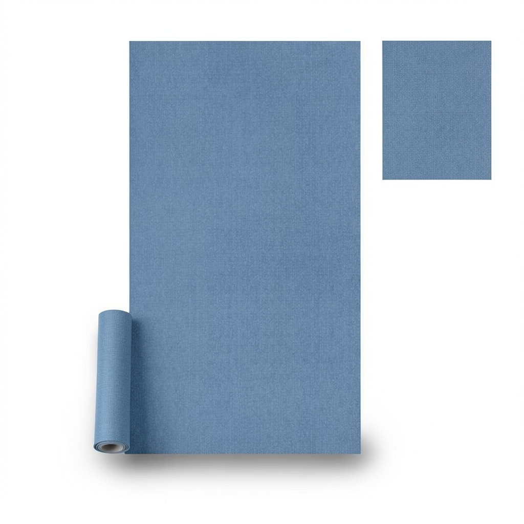 Plain Design Wallpaper 10x1.06 m Blue, Model 97216
