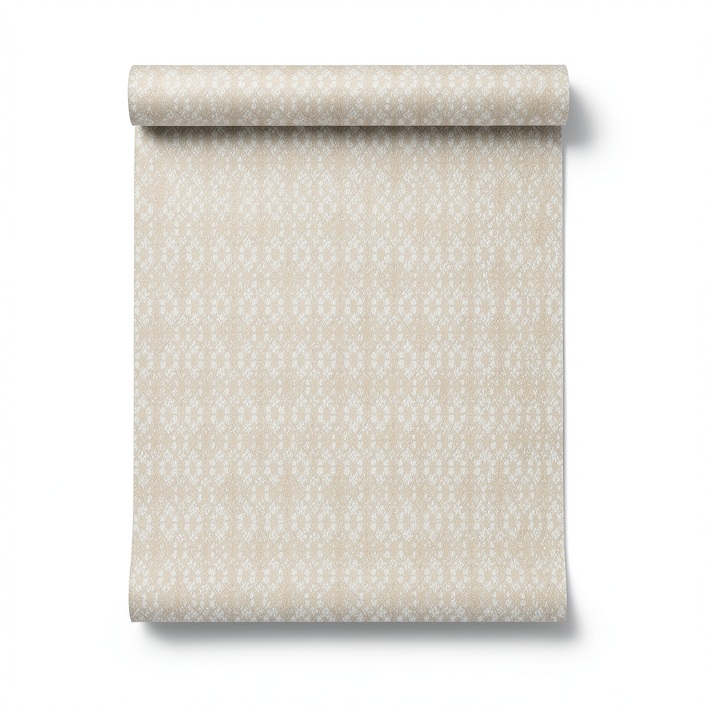 Italian Wallpaper Patterned Design Beige Color, Size 10mx1.06m, Model 82732