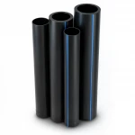 مواسير HDPE نيبروبلاست PE 100 ضغط 4 بار قطر خارجي 400 مم سمك 9.8 مم لون اسود