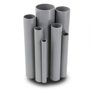 مواسير UPVC قطر خارجي 200 مم سمك 5.9 مم لون رمادي