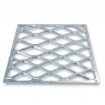 Galvanised Steel Expanded Metal Mesh  Bahri Thickness 4.8 mm Width 1.22 meter Length 5 M | Bait Al Tatawor Company