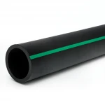 HDPE Polyethylene Pipe  PN 6 Bar [PE 80] Outside Diameter 315 mm  SDR 22  Color Black with Green Stripes | Almona Factory