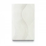 German wavy wallpaper, size 10 m x 0.53 m, off white color, model 10045-10