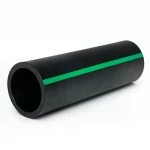 مواسير HDPE ضغط  6 بار [PE 80] قطر خارجي 450 مم  SDR 22  لون اسود مع خط اخضر | مصنع المنى