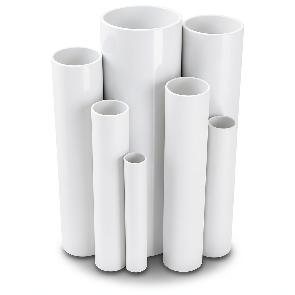UPVC Pipes 15 Bar Pressure 75.3 mm Diameter 5.5 mm Thickness White
