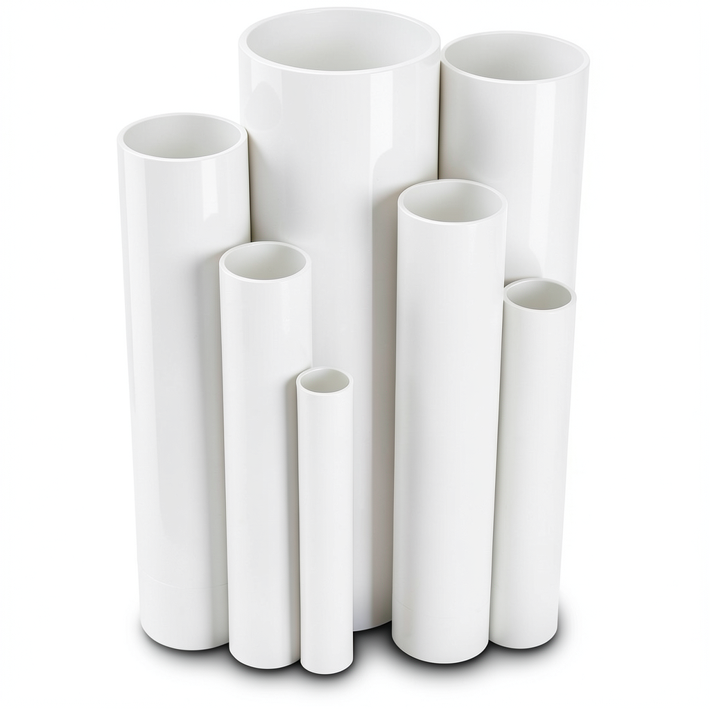 UPVC Pipes 3 Inch Nominal Pressure 9 Bar Outside Diameter 88.7 mm Thickness 3.5 mm White