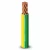 6mm2 Single Electrical Wire 450/750V, Stranded Copper Conductor PVC Insulated, Yellow/Green Color | Alfanar