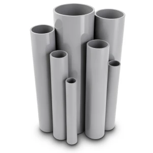 UPVC Pipes Nominal Pressure 9 Bar Outside Diameter 88.7 mm Thickness 3.5 mm Gray