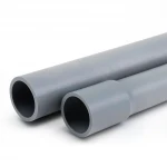 مواسير UPVC لانظمة الرى الوطنى ضغط 10 بار  قطر خارجي 200 مم سمك 9.60 مم لون رمادي