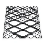 Hot Rolled Black Steel Expanded Metal Mesh 1.5 mm Thickness 2.44 m Width 1 m Length
