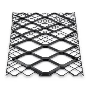Hot Rolled Black Steel Expanded Metal Mesh 1.5 mm Thickness 2.44 m Width 1 m Length