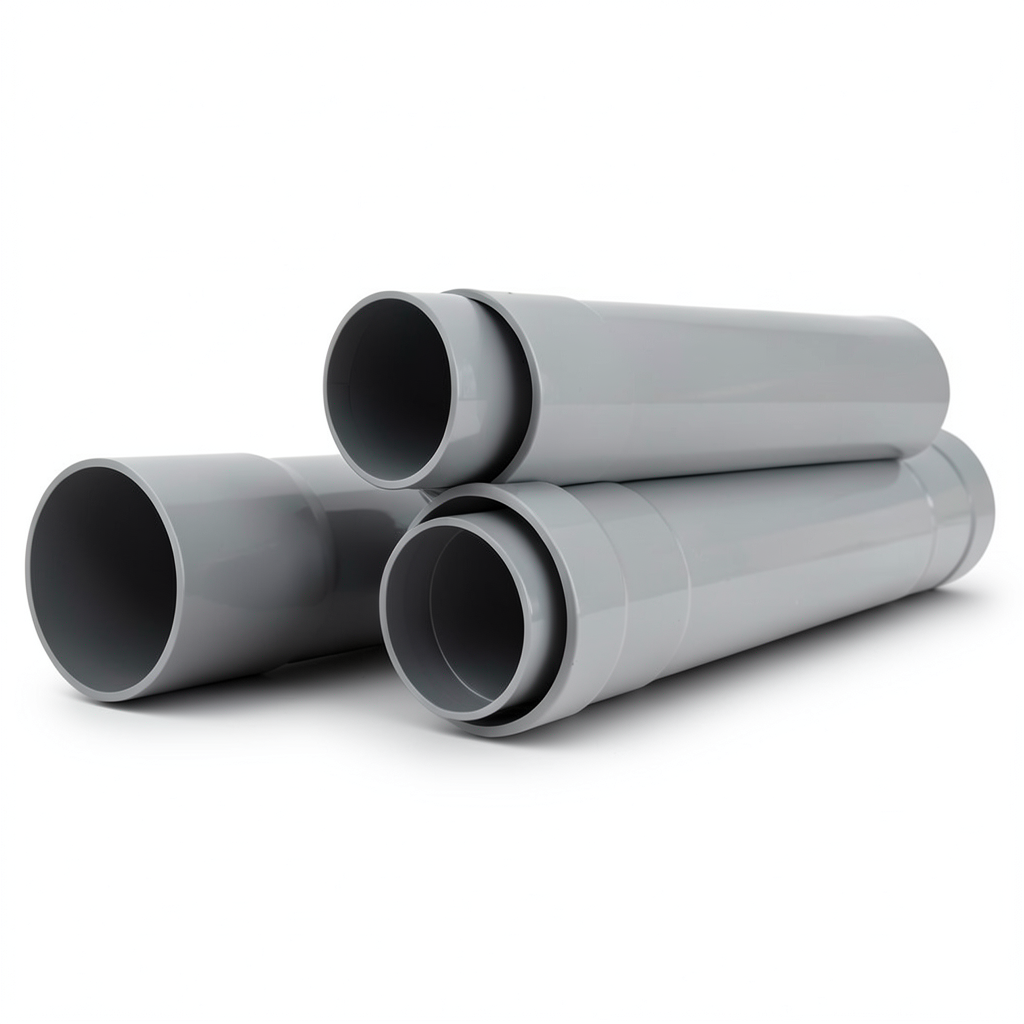 UPVC Pipes Nominal Pressure 16 Bar Outer Diameter 400 mm Thickness 29.7 mm Gray