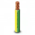 70mm2 Single Electrical Wire 450/750V, Stranded Copper Conductor PVC Insulated, Yellow/Green Color | Alfanar