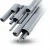 مواسير UPVC الراجحي ضغط 2 بار  قطر خارجي 200 مم سمك 1.8 مم لون رمادي