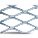 Galvanised Steel Expanded Metal Mesh  Bahri Thickness 1.4 mm Width 2.44  M Length 1 meter | Bait Al Tatawor Company