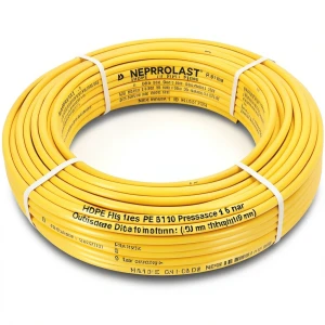أنابيب HDPE PE 100 ضغط 6 بار قطر خارجي 50 مم سمك 1.9 مم لون أصفر | نيبروبلاست