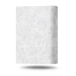 Italian Wall Decoration Floral Wallpaper 10m x 0.53m Pale Grey