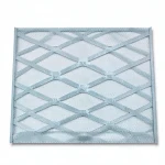 Galvanised Steel Expanded Metal Mesh  Bahri Thickness 1.7 mm Width 2.44  meter Length 1 M | Bait Al Tatawor Company
