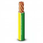 70mm2 Single Electrical Wire 450/750V, Stranded Copper Conductor PVC Insulated, Yellow/Green Color | Alfanar