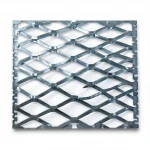 Galvanised Steel Expanded Metal Mesh  Bahri Thickness 2.3 mm Width 2.44  M Length 1 meter | Bait Al Tatawor Company
