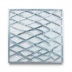 Galvanised Steel Expanded Metal Mesh  Bahri Thickness 2 mm Width 2.44  meter Length 3 meter | Bait Al Tatawor Company