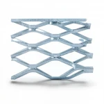 Galvanised Steel Expanded Metal Mesh  Bahri Thickness 2.7 mm Width 2.44  M Length 1 M | Bait Al Tatawor Company