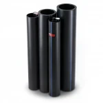 مواسير HDPE نيبروبلاست PE 80 ضغط 3.2 بار قطر خارجي 400 مم سمك 9.8 مم لون اسود