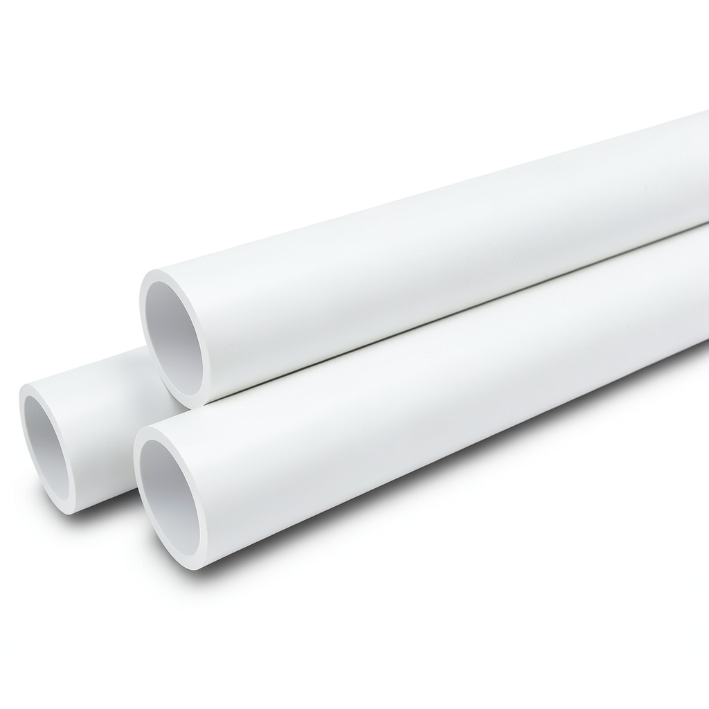 مواسير UPVC ضغط 4 بار قطر خارجي 500 مم سمك 9.8 مم لون أبيض