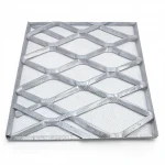 Galvanised Steel Expanded Metal Mesh  Bahri Thickness 1.7 mm Width 2.44  meter Length 2 meter | Bait Al Tatawor Company
