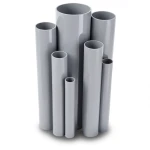 مواسير UPVC قطر خارجي 200 مم سمك 5.9 مم لون رمادي
