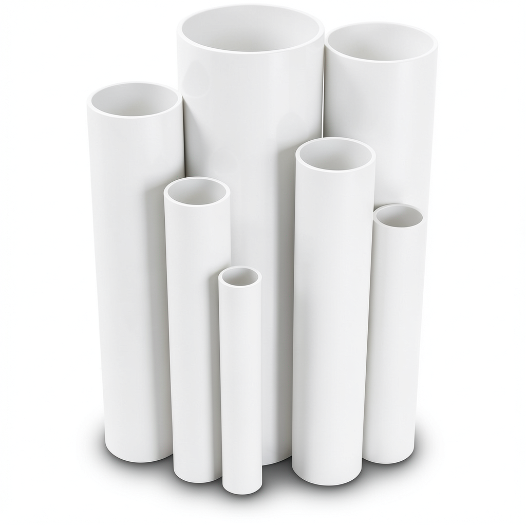 UPVC Pipes 3 Inch Nominal Pressure 9 Bar Outside Diameter 88.7 mm Thickness 3.5 mm White