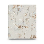 Italian Wallpaper Floral Design Pale Beige, Size 10m x 1.06m, Model 82748