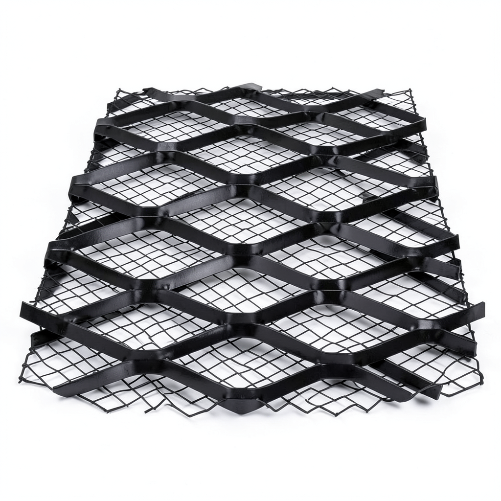 Bait Al Tatawor Hot Rolled Black Expanded Metal Mesh 1.5mm Thickness 2.44m x 3m Bahri Steel