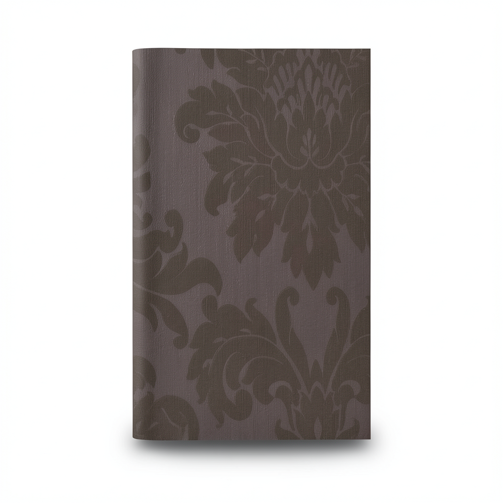 Classic Wallpaper 10m Length, 0.73m Width, Dark Brown Color